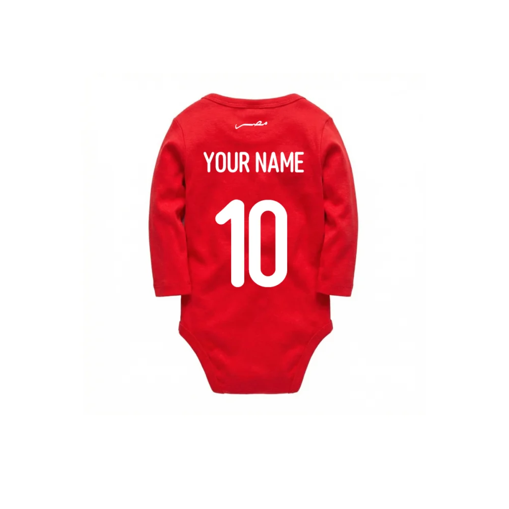 Egypt red baby bodysuit