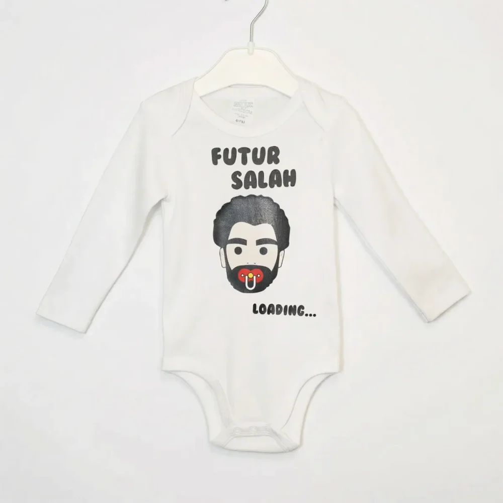 Baby bodysuit "future Salah loading" white