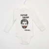 Baby bodysuit "future Salah loading" white