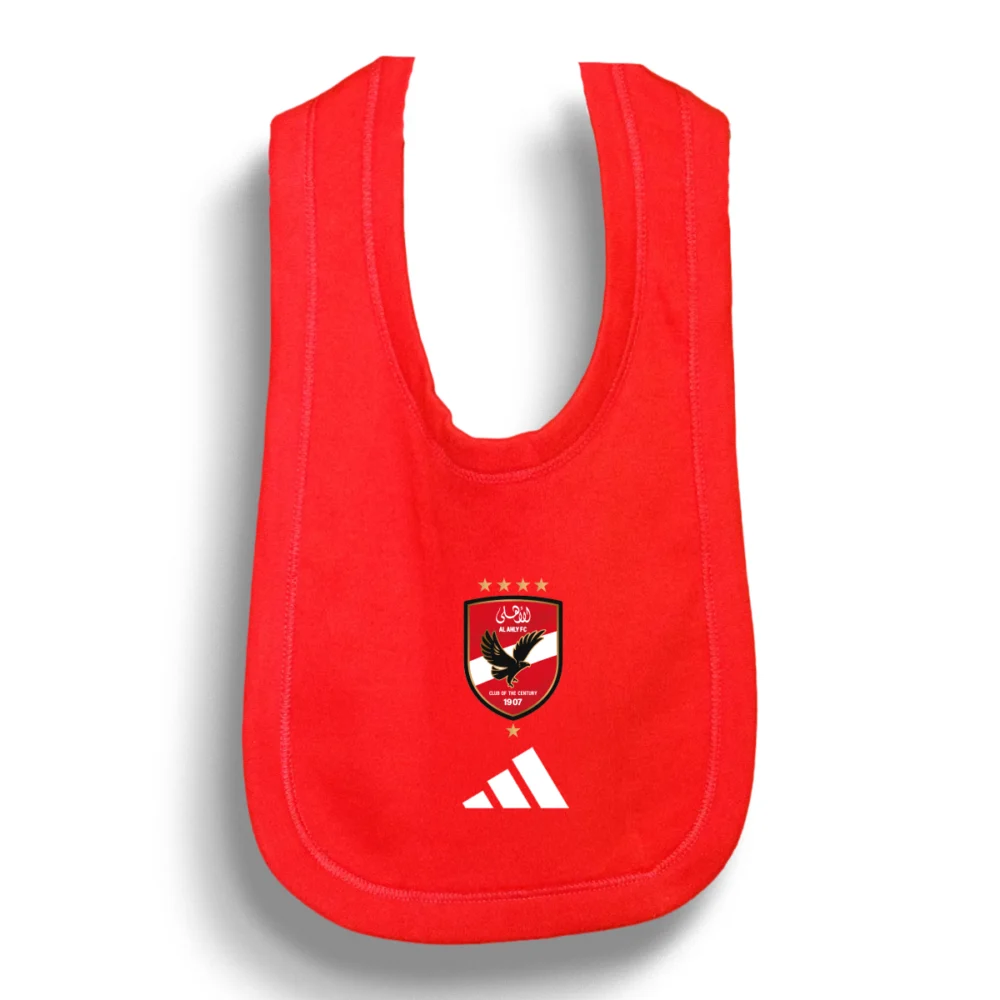 BAVOIR-AHLY Bavoir bébé Al Ahly rouge