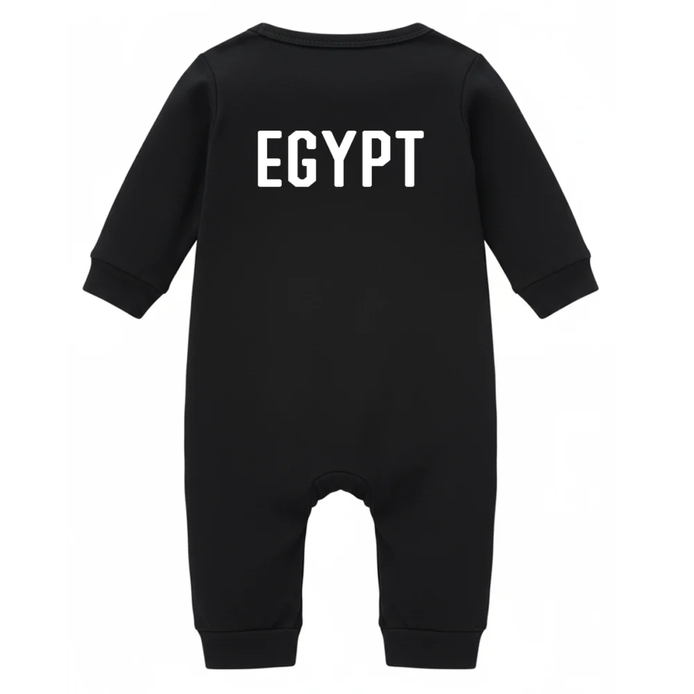 Body bébé noir Égypte – Manches longues
