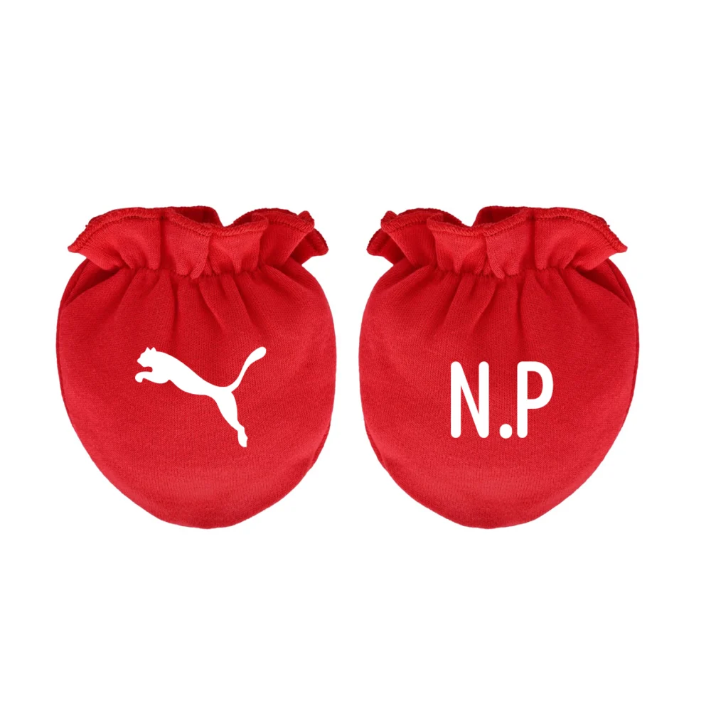 Ensemble bonnet & gants rouge bébé Égypte