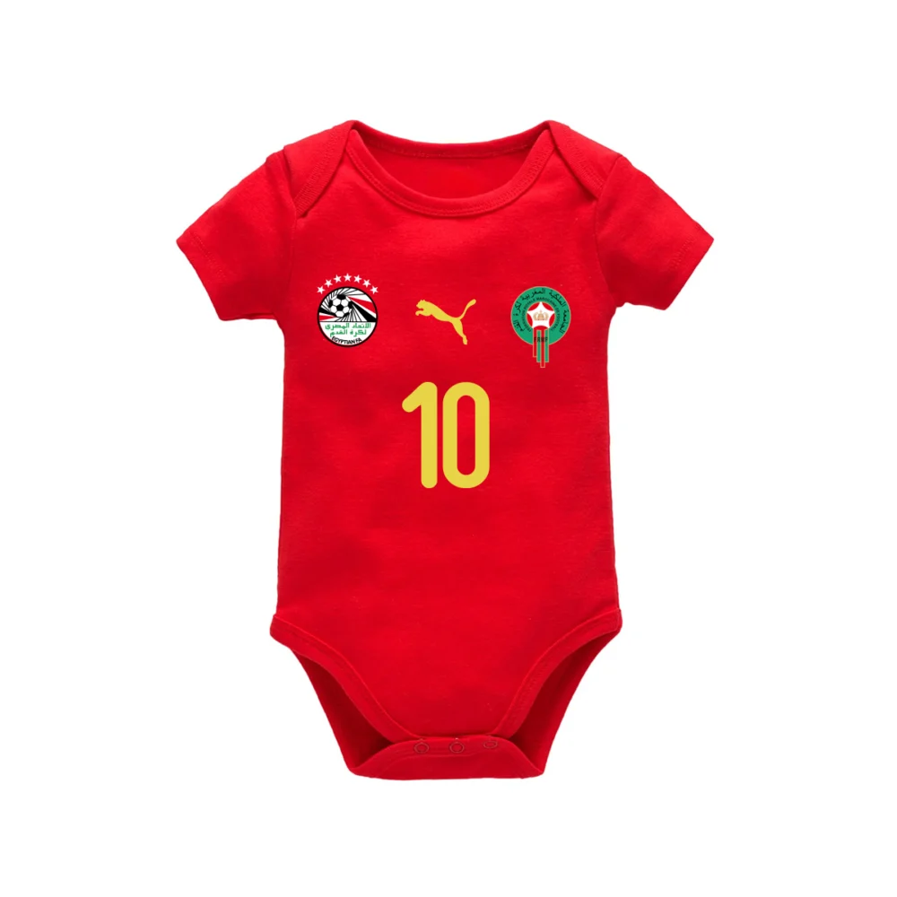 Body bébé rouge Égypte/Maroc – Manches courtes