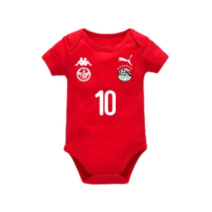 Body bébé rouge Égypte/Tunisie – Manches courtes