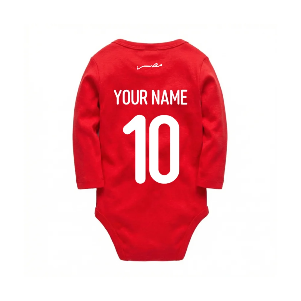 Body bébé rouge Égypte/Tunisie – Manches longues