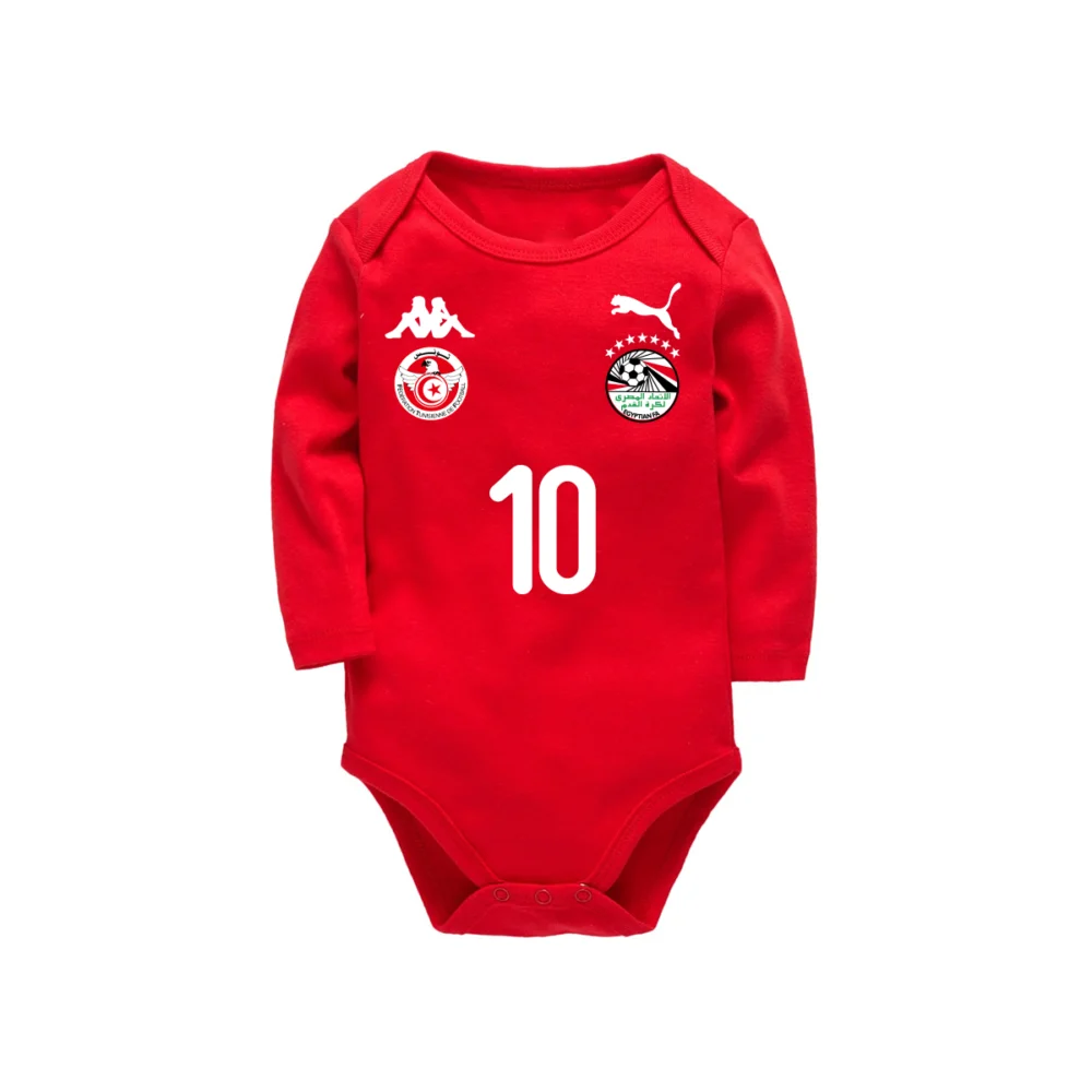 Body bébé rouge Égypte/Tunisie – Manches longues