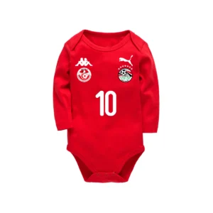 Body bébé rouge Égypte/Tunisie – Manches longues