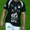 ttbw5 Maillot d'entraînement pro graphique noir/blanc Égypte 26/27