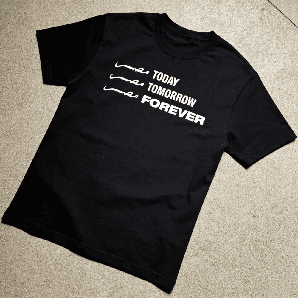 T-shirt noir "مصر Today مصر Tomorrow مصر Forever"