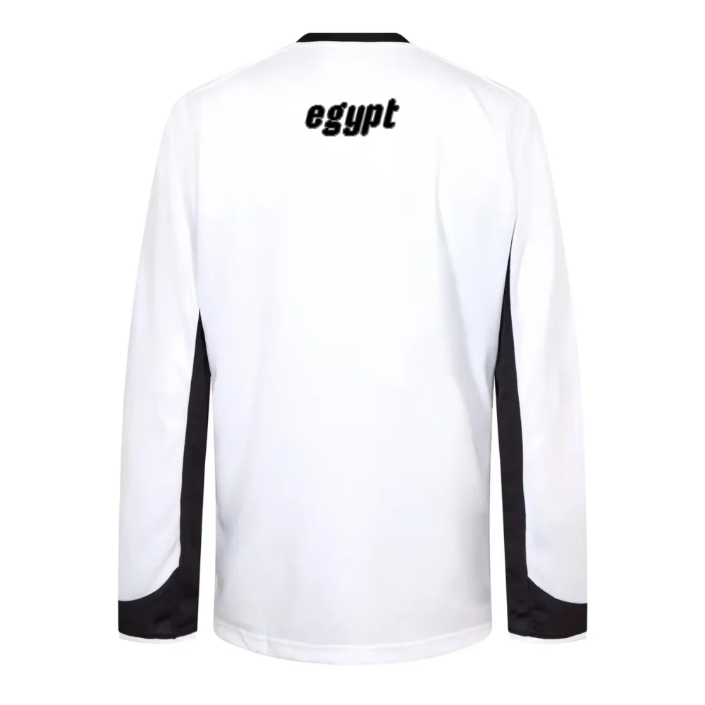 maillot manches longues blanc training 2008 - dos Maillot d'entraînement manches longues blanc Égypte 2008