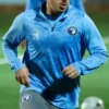 Sweat 1/4 zip graphique bleu ciel PYRAMIDS FC 26/27