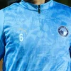 Sweat 1/4 zip graphique bleu ciel PYRAMIDS FC 26/27